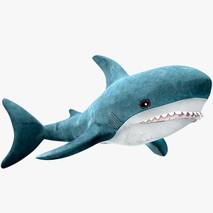 Stuffed Toy Shark IKEA Blahaj Rigged PBR