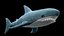 3D Stuffed Toy Shark IKEA Blahaj Rigged PBR