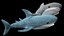 3D Stuffed Toy Shark IKEA Blahaj Rigged PBR