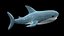 3D Stuffed Toy Shark IKEA Blahaj Rigged PBR
