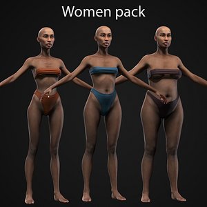 3D Women pack model