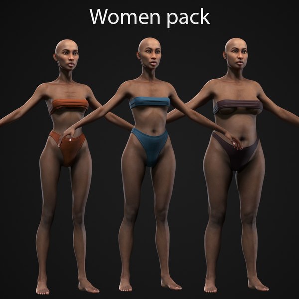 3D Women pack model