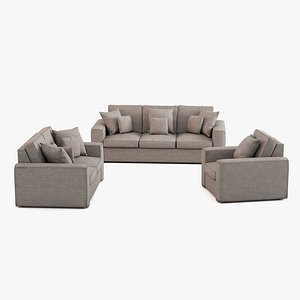 3D model Sofa Set - Game Ready Low Poly