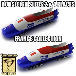 3dsmax bobsleigh sled - france