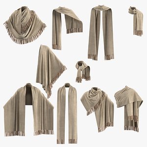 3D 10 male shawl model