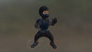 3D Ninja Toon Sylized