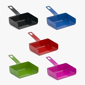 Flat Plastic Dustpan Bundle