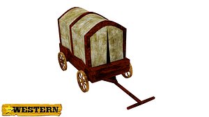 Western,Medieval Style Old Wagon