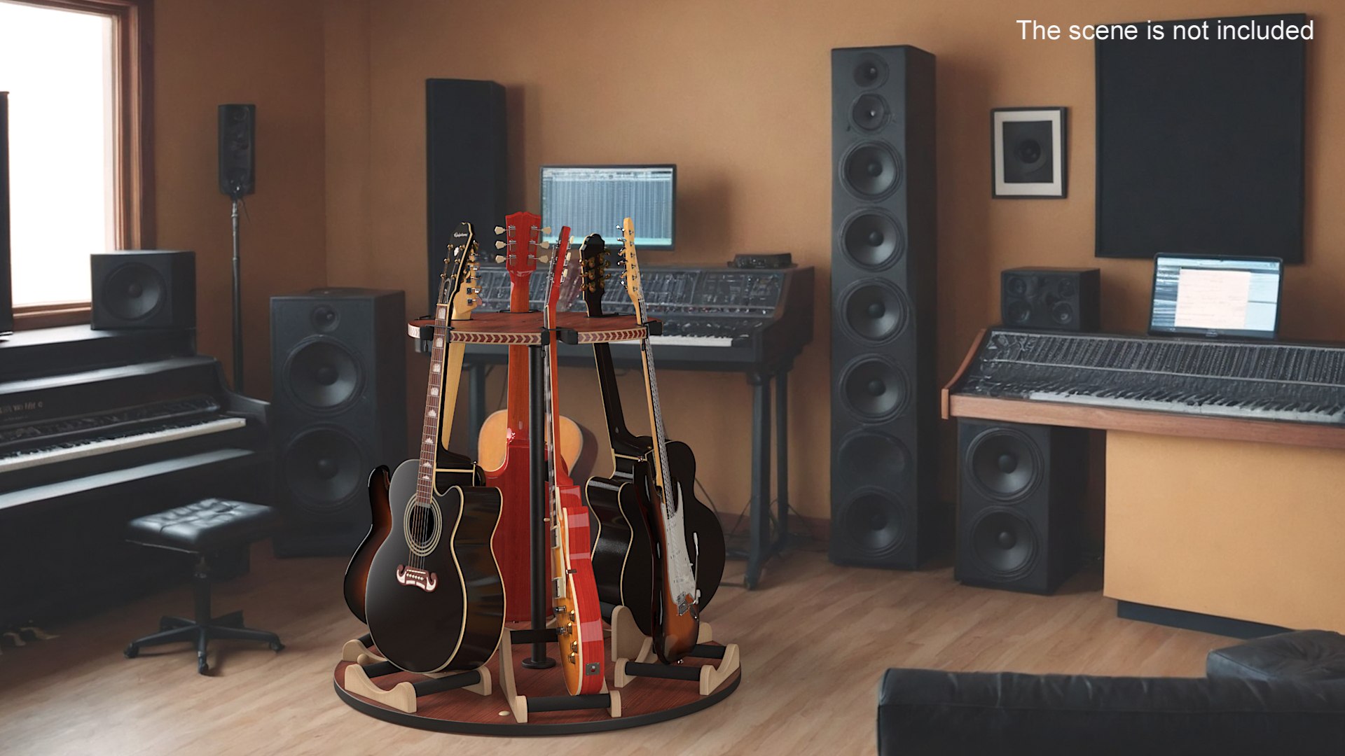 Carousel Rotating Guitar Stand 3D - TurboSquid 2356964