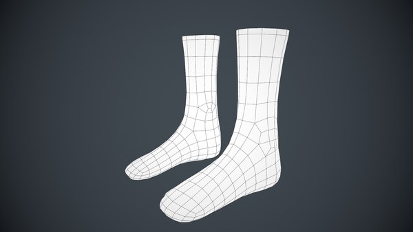 3D Brown Socks Style 3 model - TurboSquid 1986903