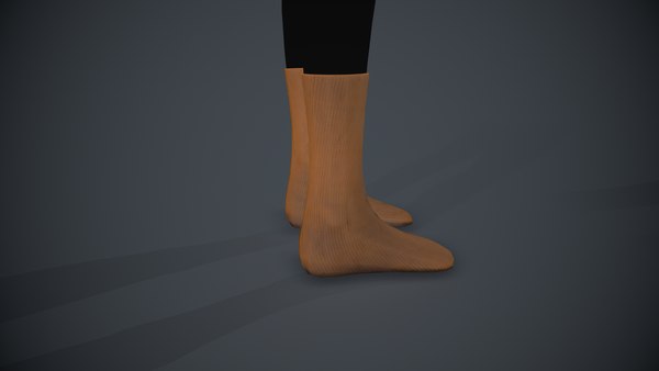 3D Brown Socks Style 3 model - TurboSquid 1986903