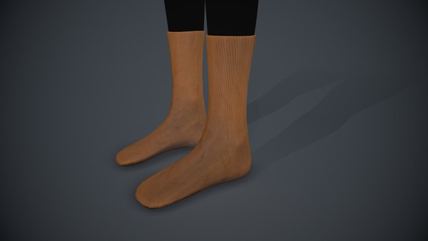 3D Brown Socks Style 3 model - TurboSquid 1986903