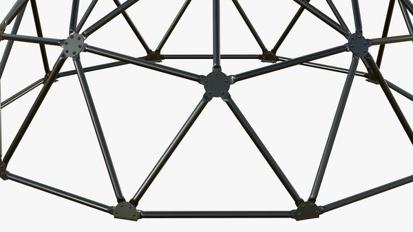 Geodesic Dome V2 Black 3D - TurboSquid 1903275