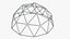 Geodesic Dome V2 Black 3D