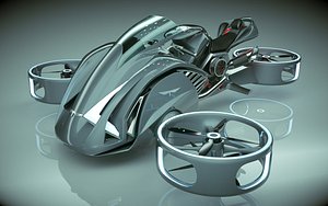 3D model T Copter Bike 08