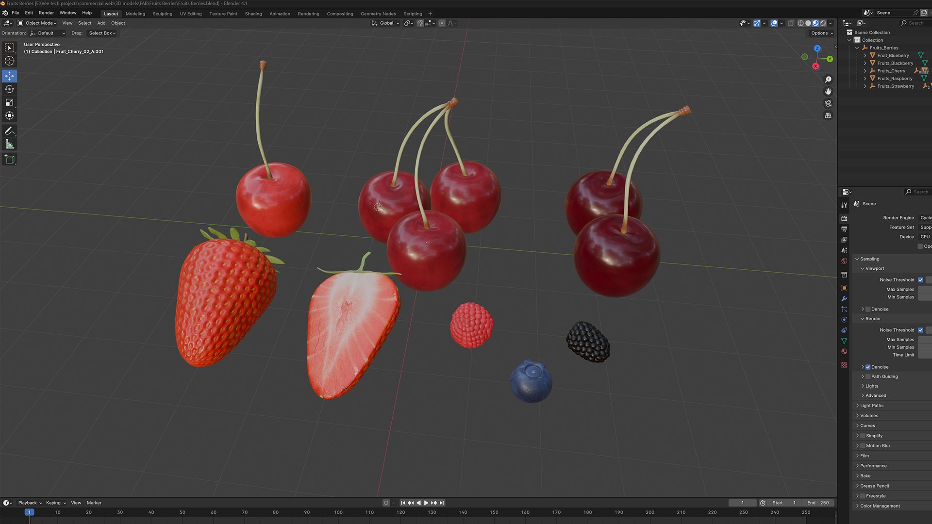 Fruit Berries Collection High Quality 3D Models 3D model https://p.turbosquid.com/ts-thumb/z8/D4Z7Iv/z7/fruitsberrieblendertextureviewport/png/1783685467/1920x1080/fit_q87/c5e8dbd705e615462728d0e948fb38c3188ec647/fruitsberrieblendertextureviewport.jpg