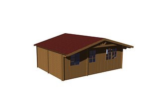 3D model gardening chalet