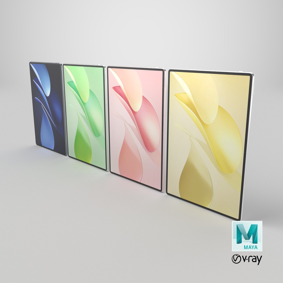 3D Huawei MatePad Air All Color 2025 https://p.turbosquid.com/ts-thumb/z8/DUBxbX/SG/stemcell_maya_vray_render/png/1773670994/1920x1080/fit_q87/a8a20b2176eb0a062ad3c580433312478f2b242c/stemcell_maya_vray_render.jpg
