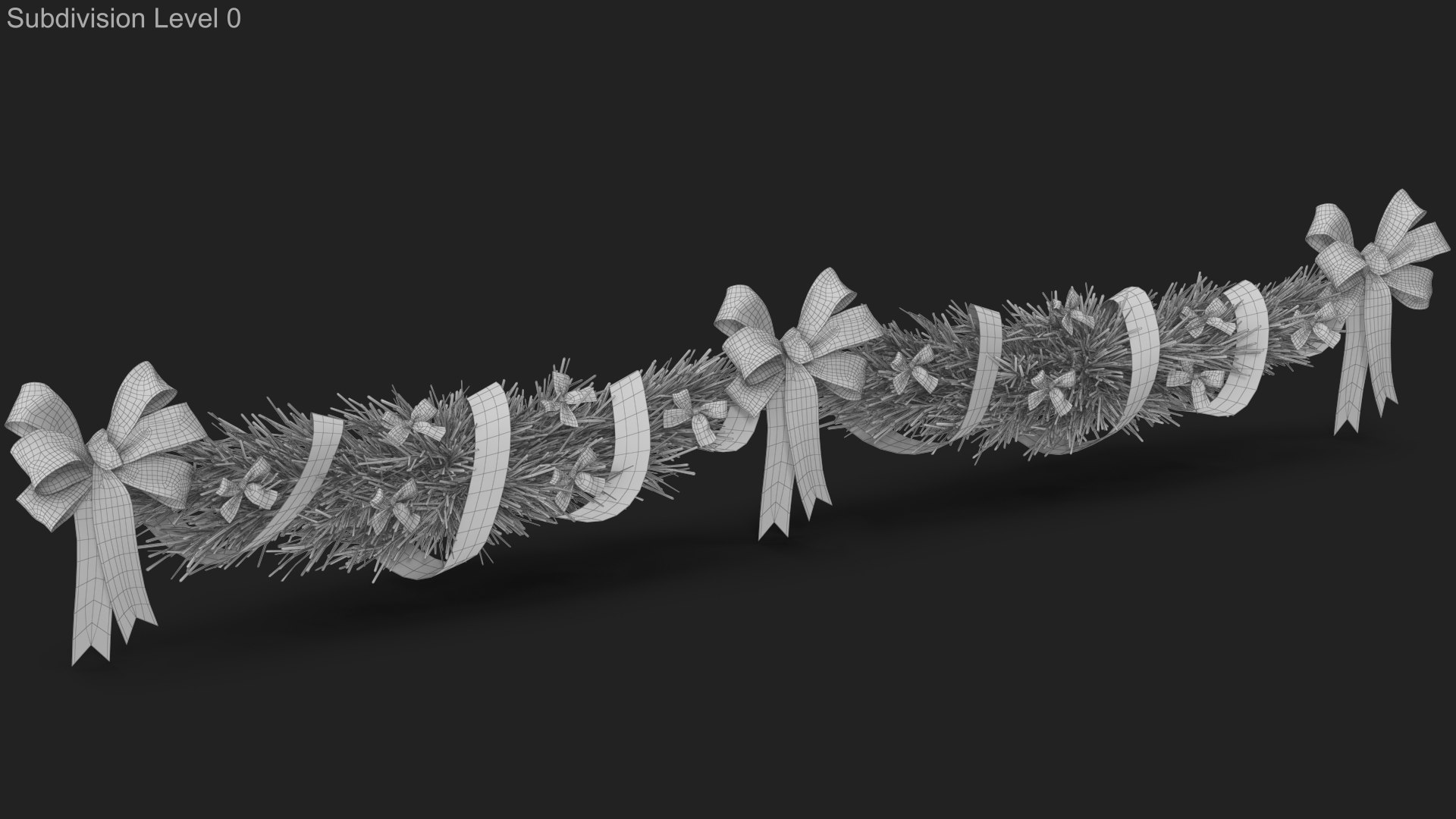 3D Christmas Garland v 2 with Bows and Ribbon model https://p.turbosquid.com/ts-thumb/z8/Db7Sjf/5S/wireframe_00/jpg/1636129049/1920x1080/fit_q87/597832783ed3c4e4694c751ca91875ee99fc40db/wireframe_00.jpg