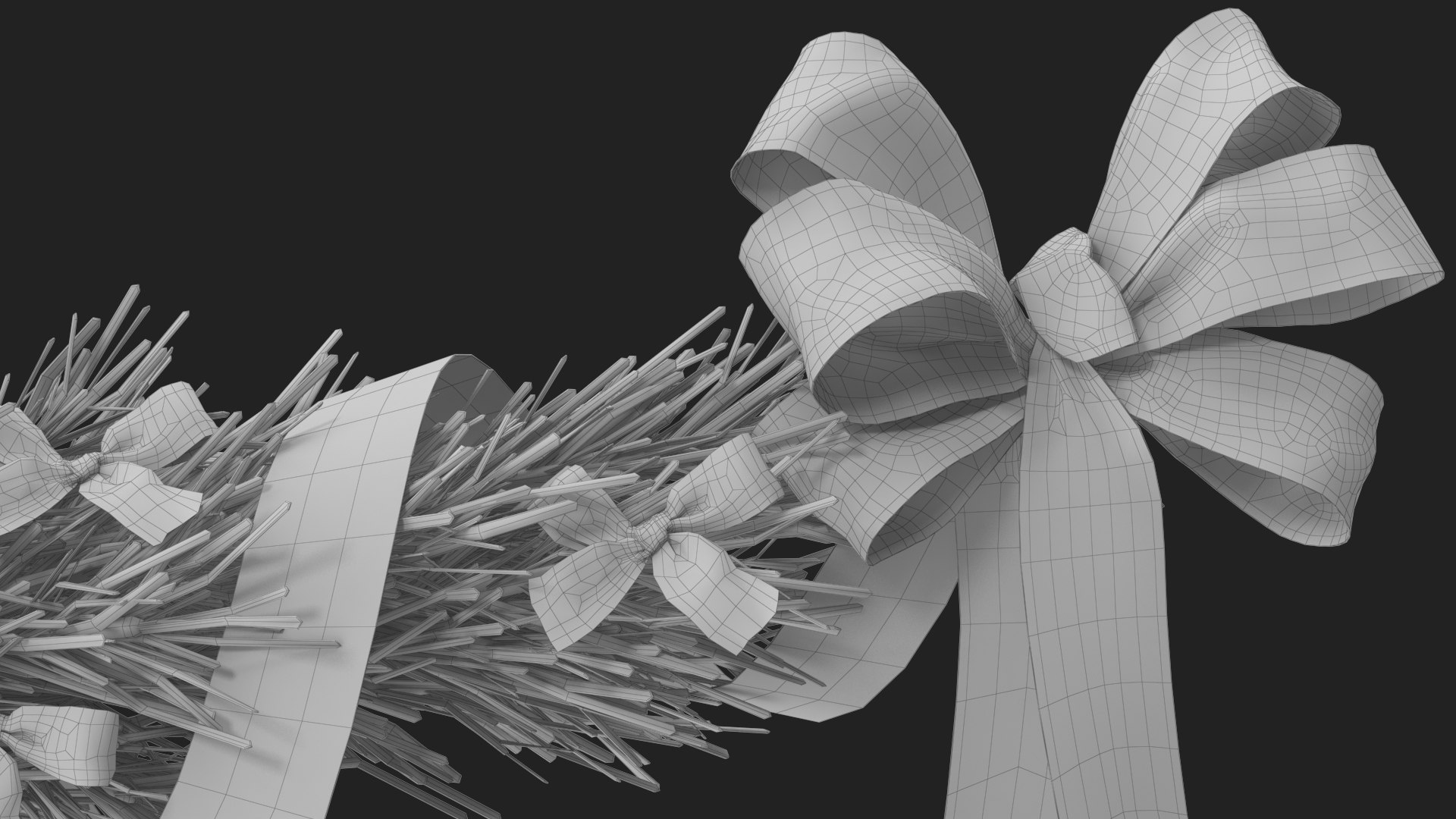 3D Christmas Garland v 2 with Bows and Ribbon model https://p.turbosquid.com/ts-thumb/z8/Db7Sjf/JO/wireframe_08/jpg/1636129118/1920x1080/fit_q87/fbe6be2f0ea06a6c2ff24e2a871a306d9a9ec229/wireframe_08.jpg