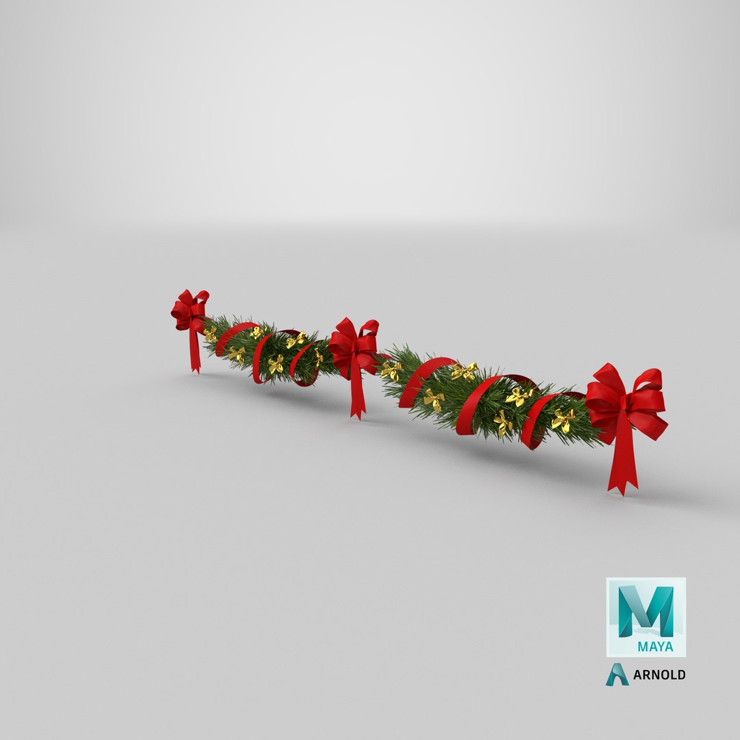 3D Christmas Garland v 2 with Bows and Ribbon model https://p.turbosquid.com/ts-thumb/z8/Db7Sjf/kn/stemcell_maya_arnold_render/png/1636141641/1920x1080/fit_q87/8d3edf91fa345a04d05870ac42d05d61e02c48f6/stemcell_maya_arnold_render.jpg
