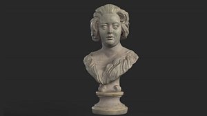 3D Constanza Bonarelli Bernini Bust Sculpture for ARCHVIZ-PBR-REALTIME