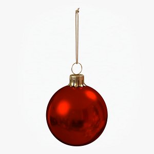 Christmas Ball Red Glossy