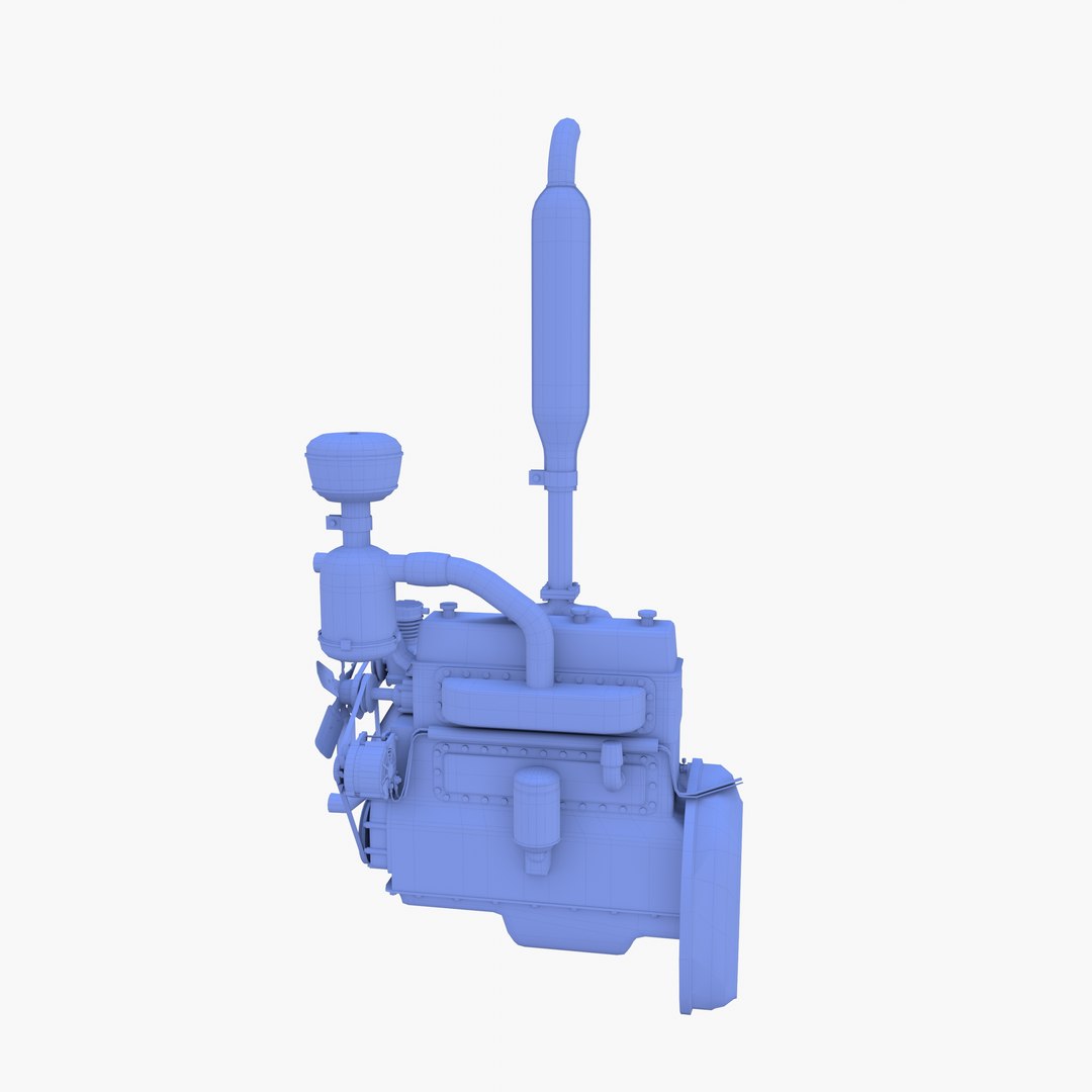 3D Tractor Engine model - TurboSquid 1881634