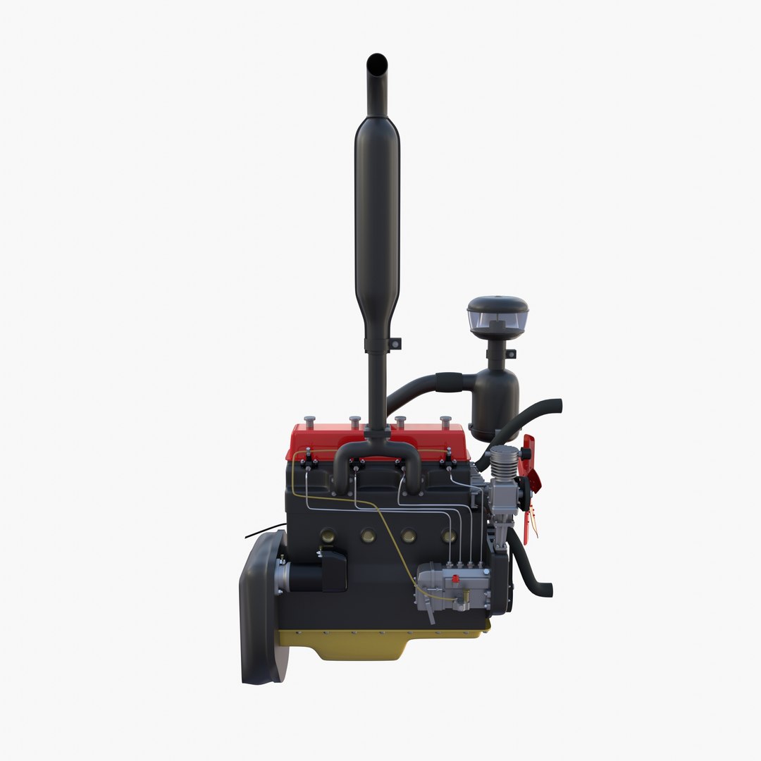 3D Tractor Engine model - TurboSquid 1881634