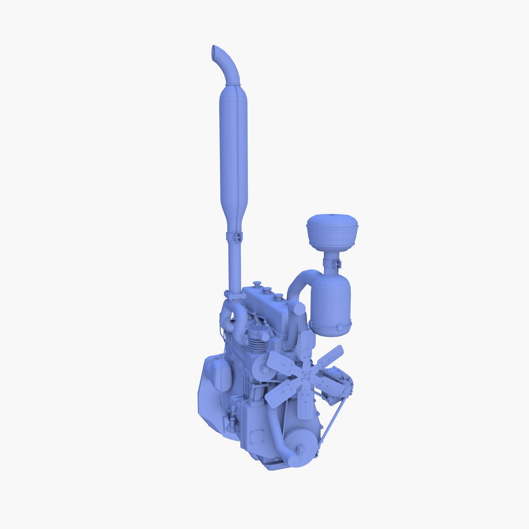 3D Tractor Engine model - TurboSquid 1881634
