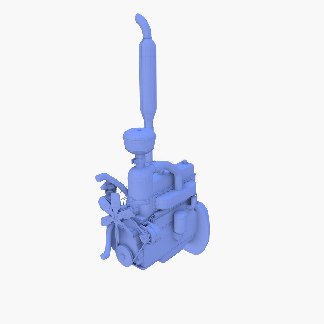 3D Tractor Engine model - TurboSquid 1881634