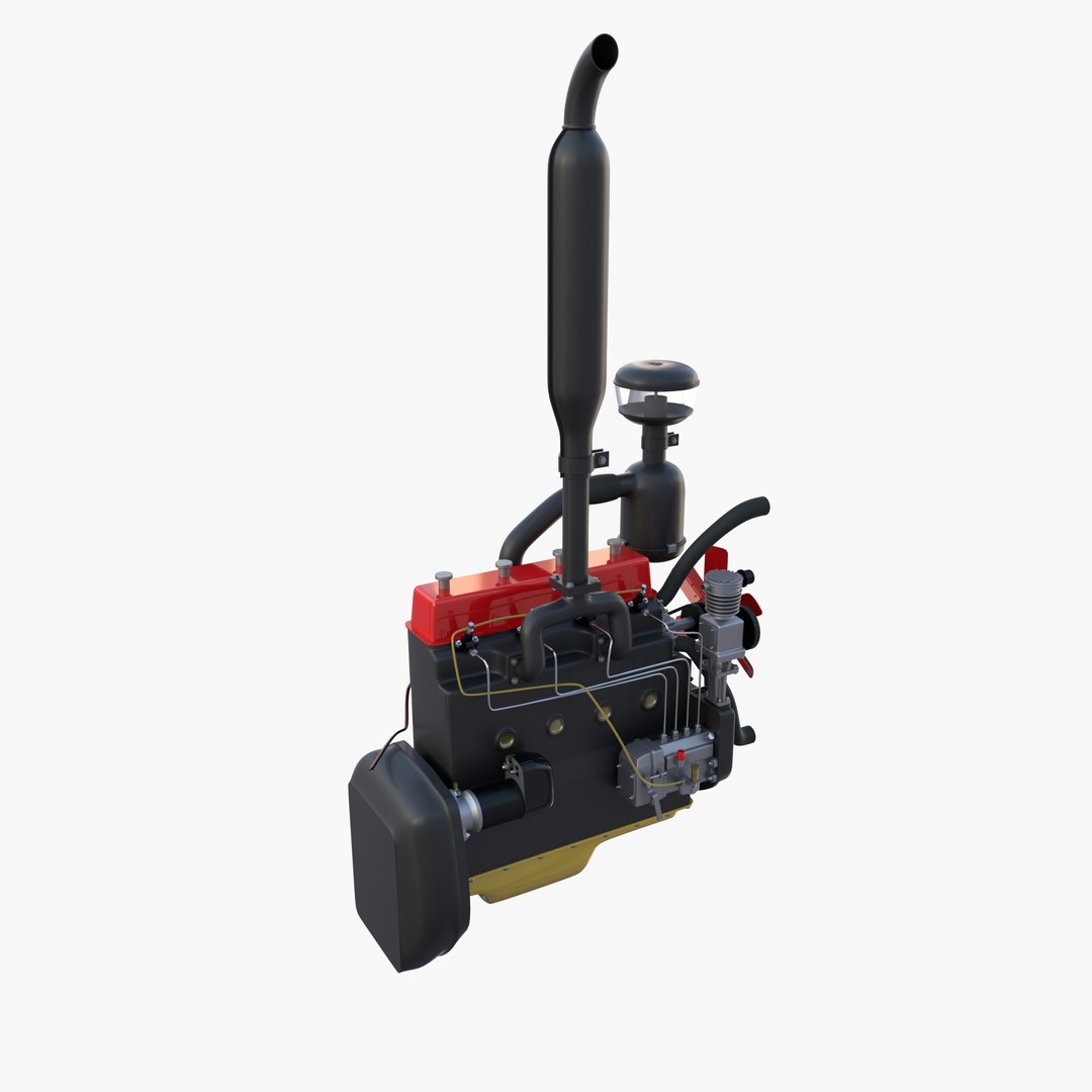 3D Tractor Engine model - TurboSquid 1881634