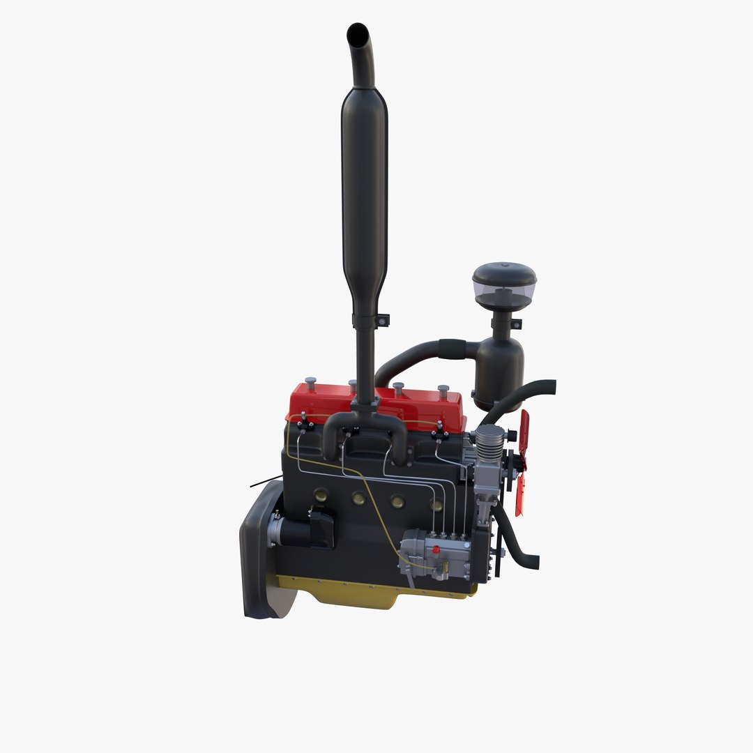 3D Tractor Engine model - TurboSquid 1881634