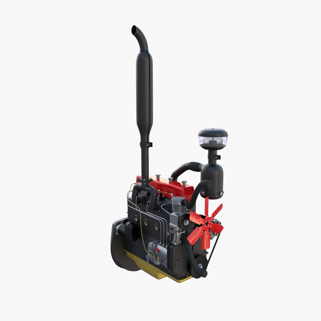 3D Tractor Engine model - TurboSquid 1881634