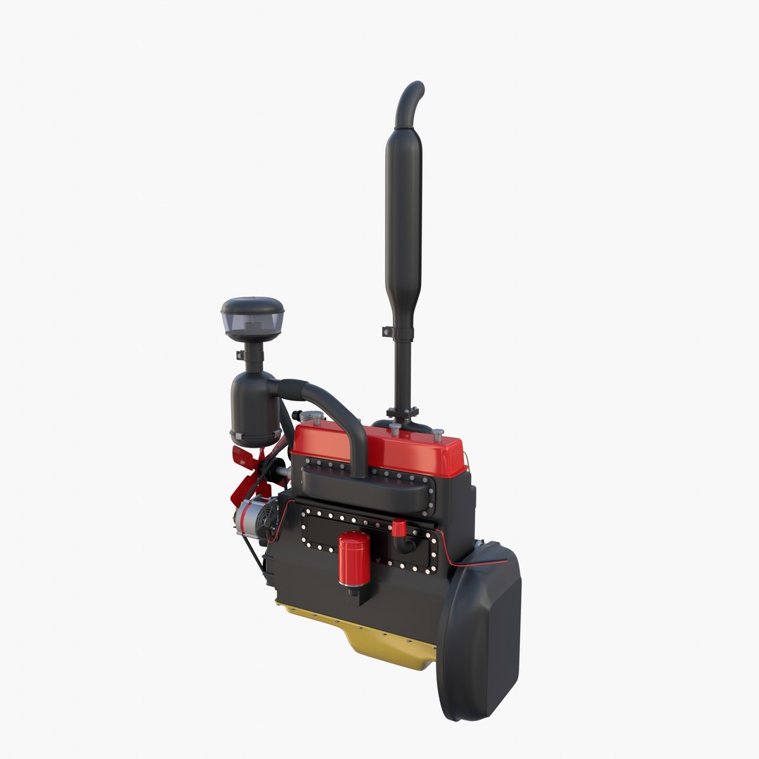 3D Tractor Engine model - TurboSquid 1881634