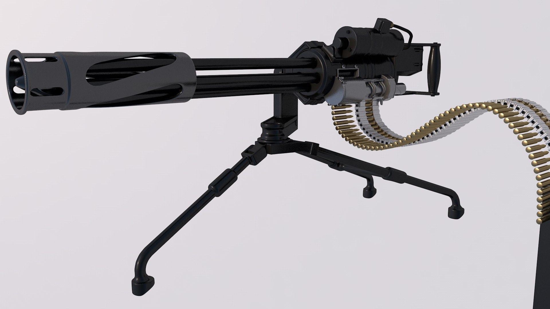 3D Minigun Model - TurboSquid 1742444