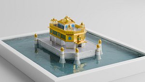 3D Golden Temple 3D Model model