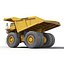 mining truck liebherr yellow 3d model