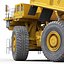 mining truck liebherr yellow 3d model