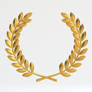 Laurel Wreath Gold 3D