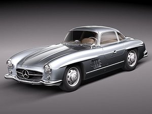 mercedes benz 300 sl 3d model