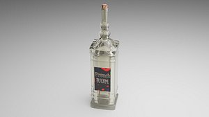 bottle rum 3D