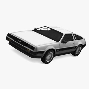 delorean dmc-12 obj