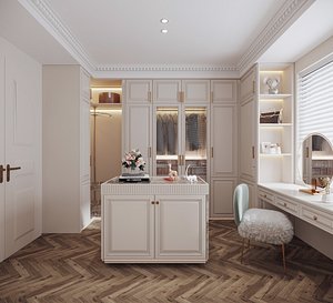 Modern bedroom 3D