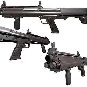 kel tec ksg12 shotgun 3D model