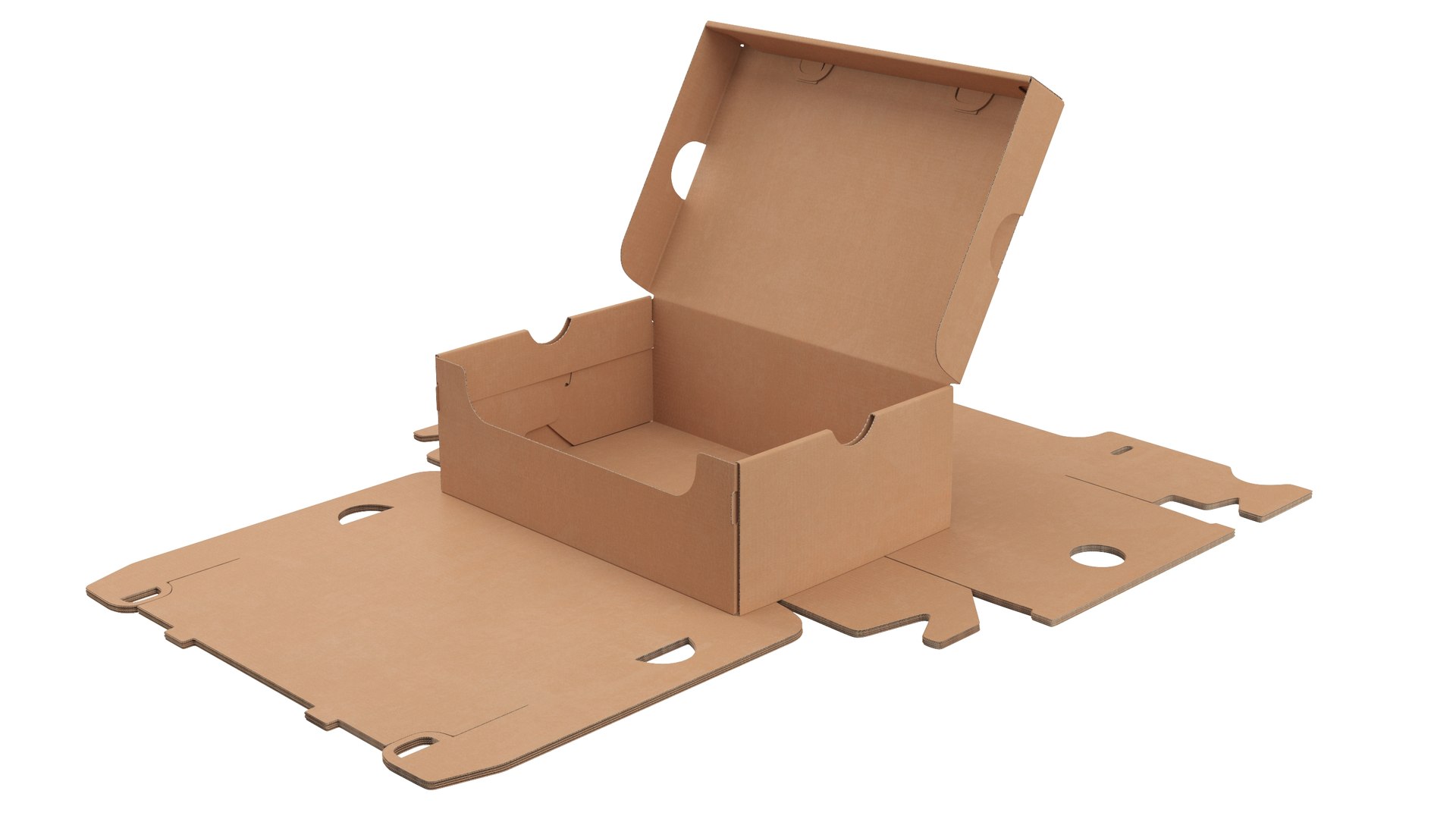 3D Model Cardboard Box - TurboSquid 2158223