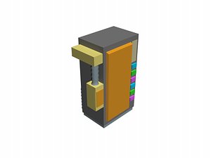 cartoon vending machine 3D model