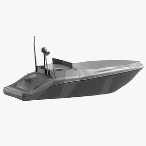 3D Barracuda Unmanned Surface Vessel model