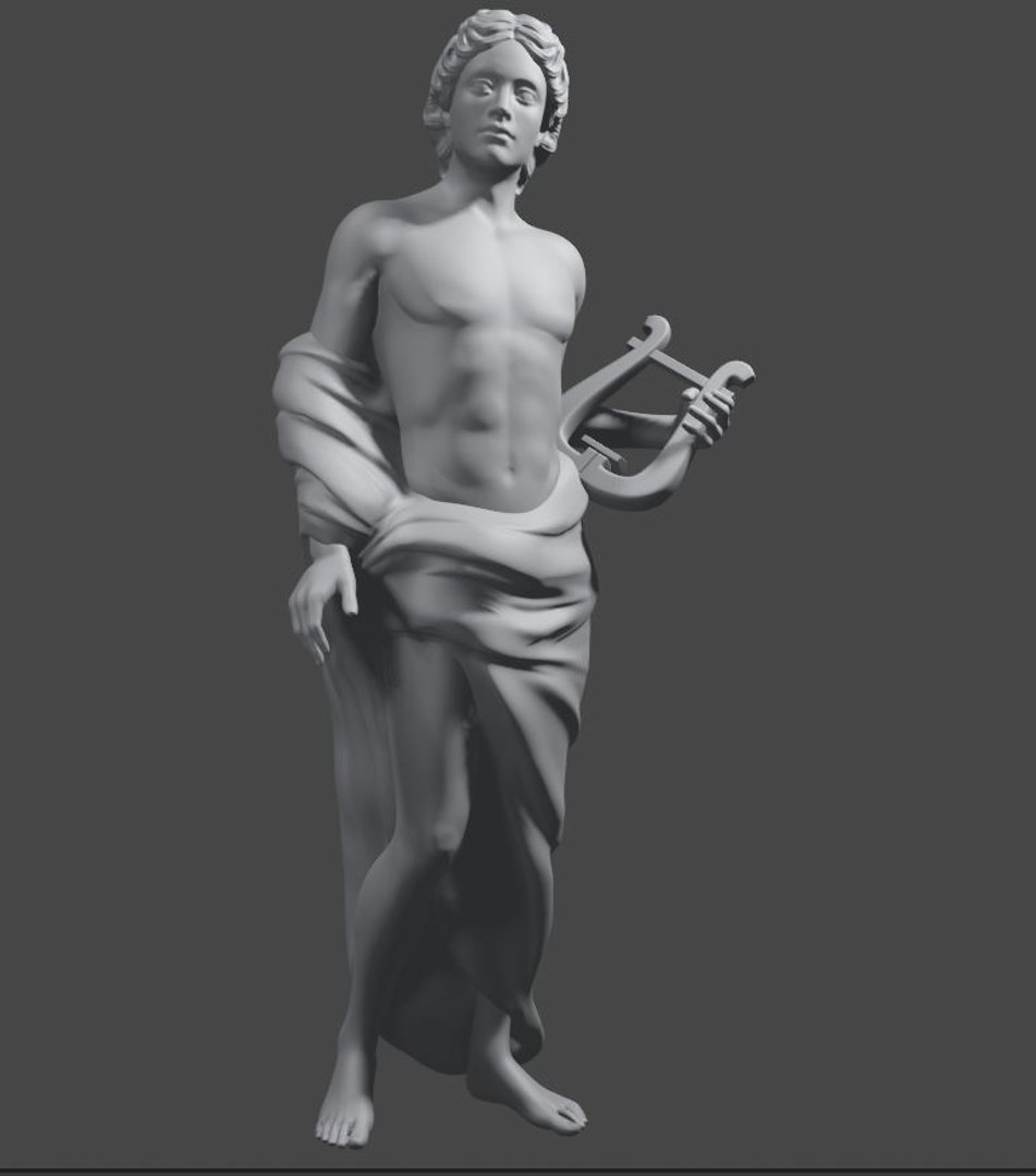 Apollo Statue 3D Model - TurboSquid 1821465
