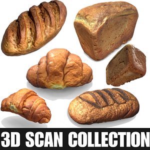 scan flour bread 3D